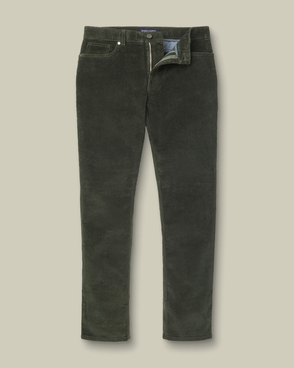 Corduroy 5 Pocket Pants - Forest Green