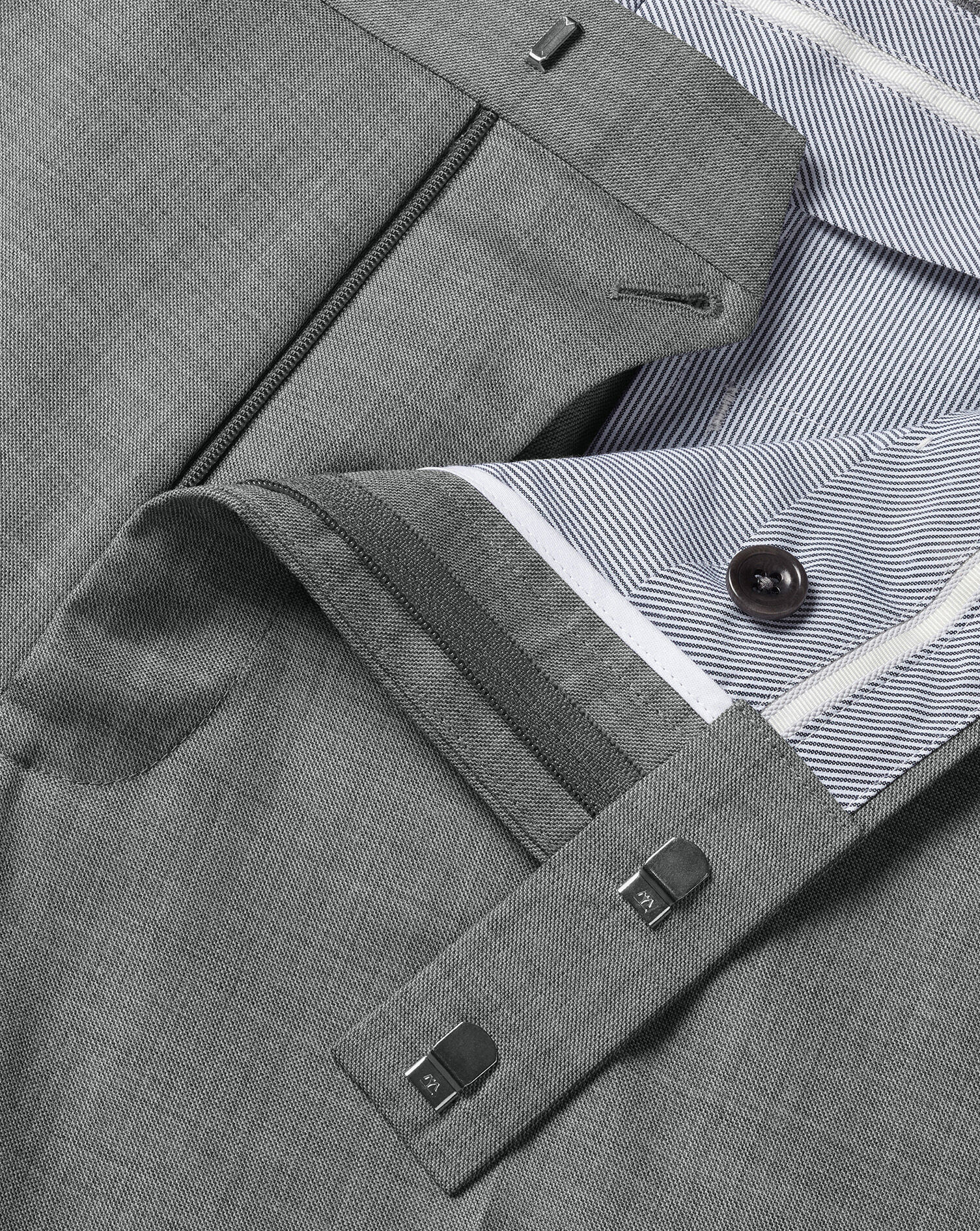 Ultimate Performance Sharkskin Suit Trousers - Grey