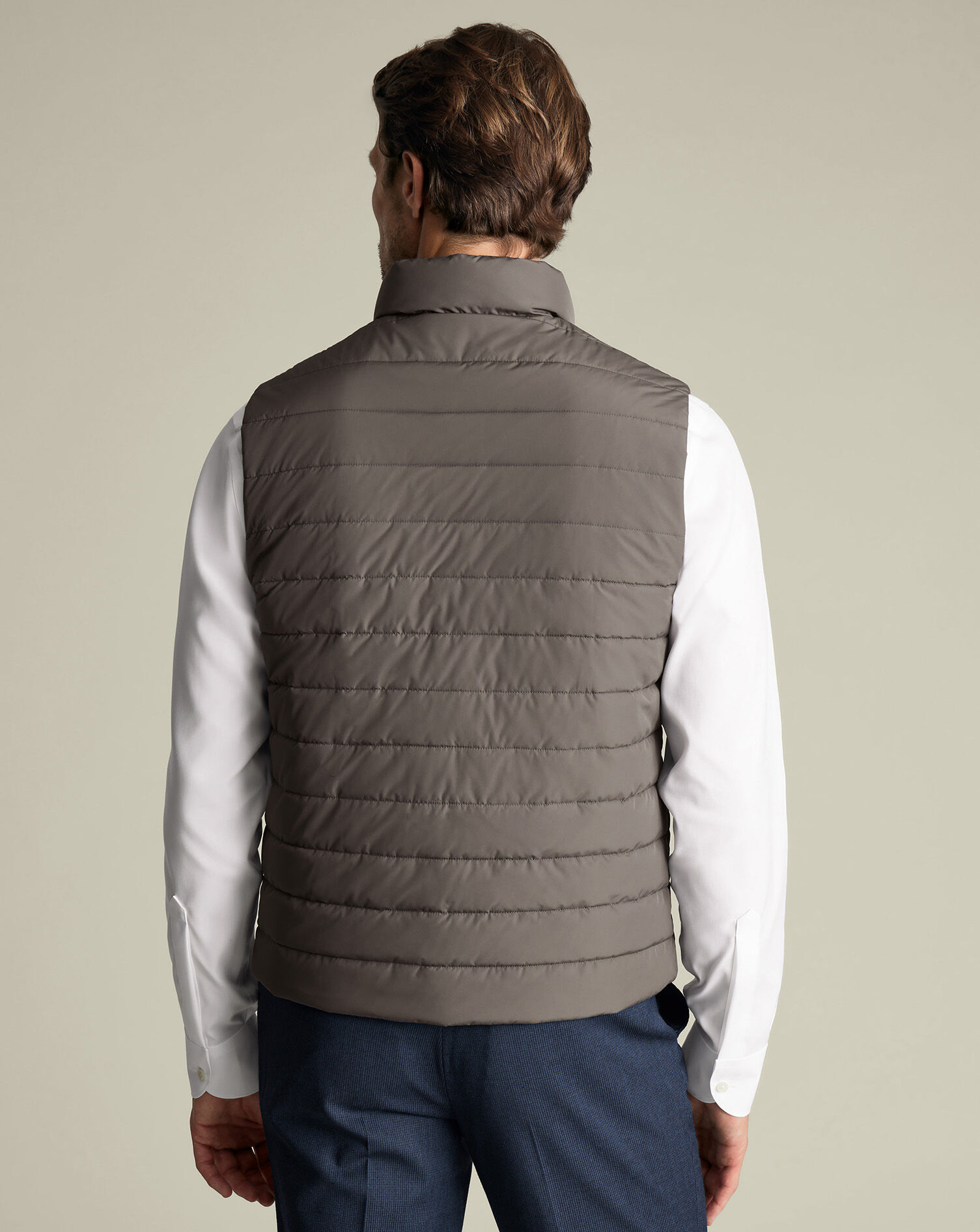 Lightweight Quilted Vest - Gray | Charles Tyrwhitt US