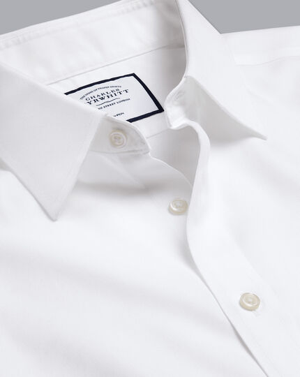 Non-Iron Twill Shirt - White