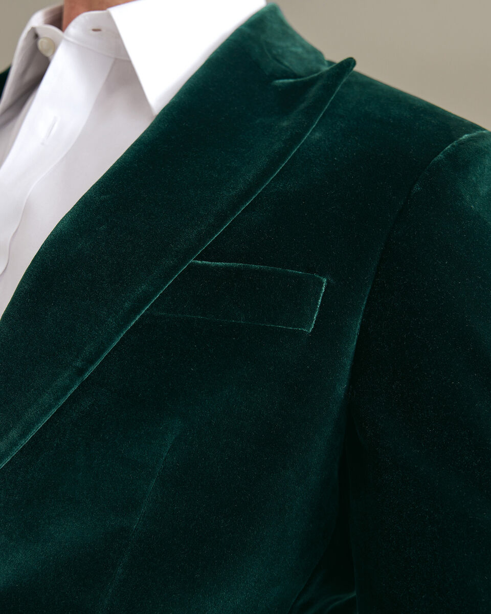 Velvet Italian Jacket - Green