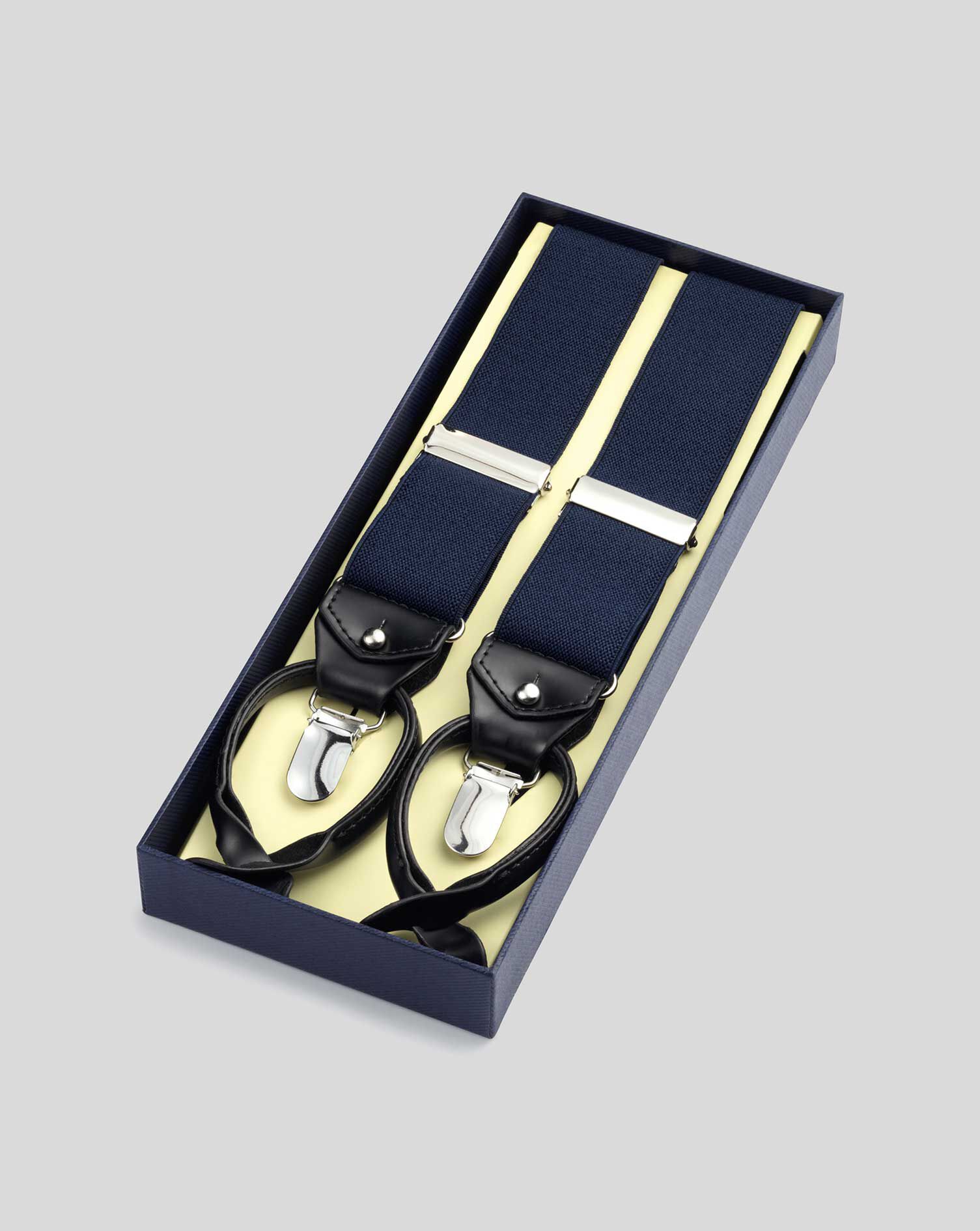Accesorios Cinturones y tirantes Tirantes Vintage London Styled Hy-Bak Braces Suspenders Button End Gold Slider Kew Brown 