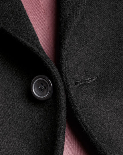 Wool Cashmere Overcoat - Black