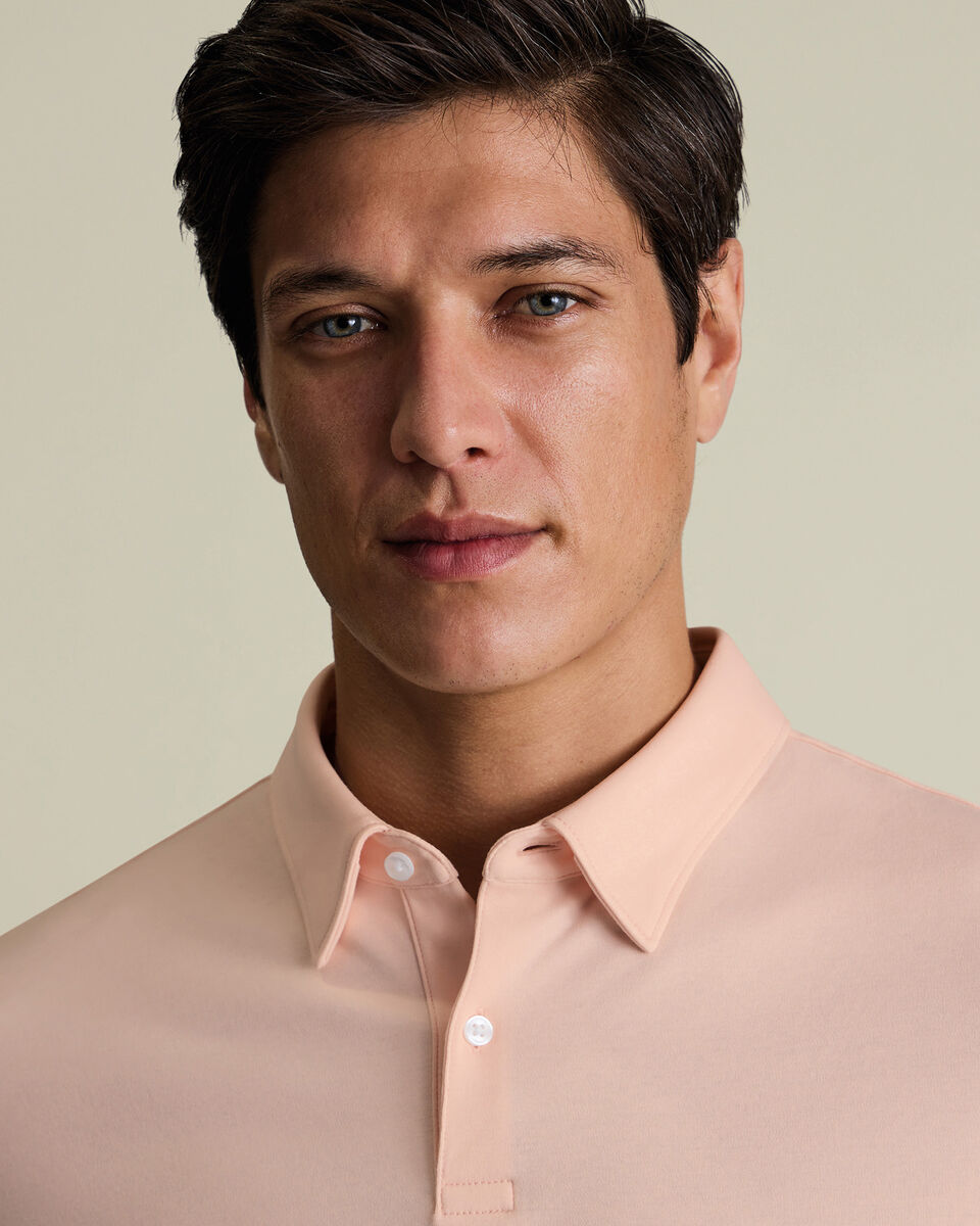 Smart Cotton Polo &ndash; Peach
