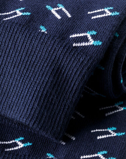 England Rugby Post Socks - French Blue