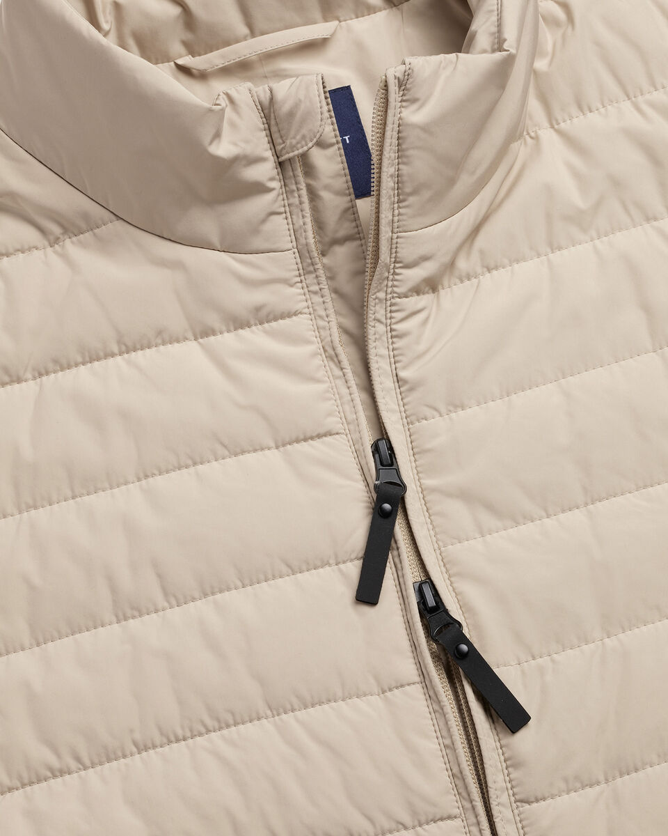 Lightweight Quilted Gilet - Stone