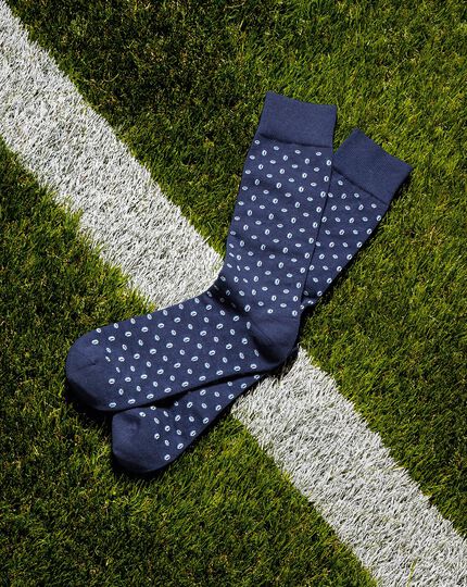 England Rugby Rugby Ball Socks - French Blue