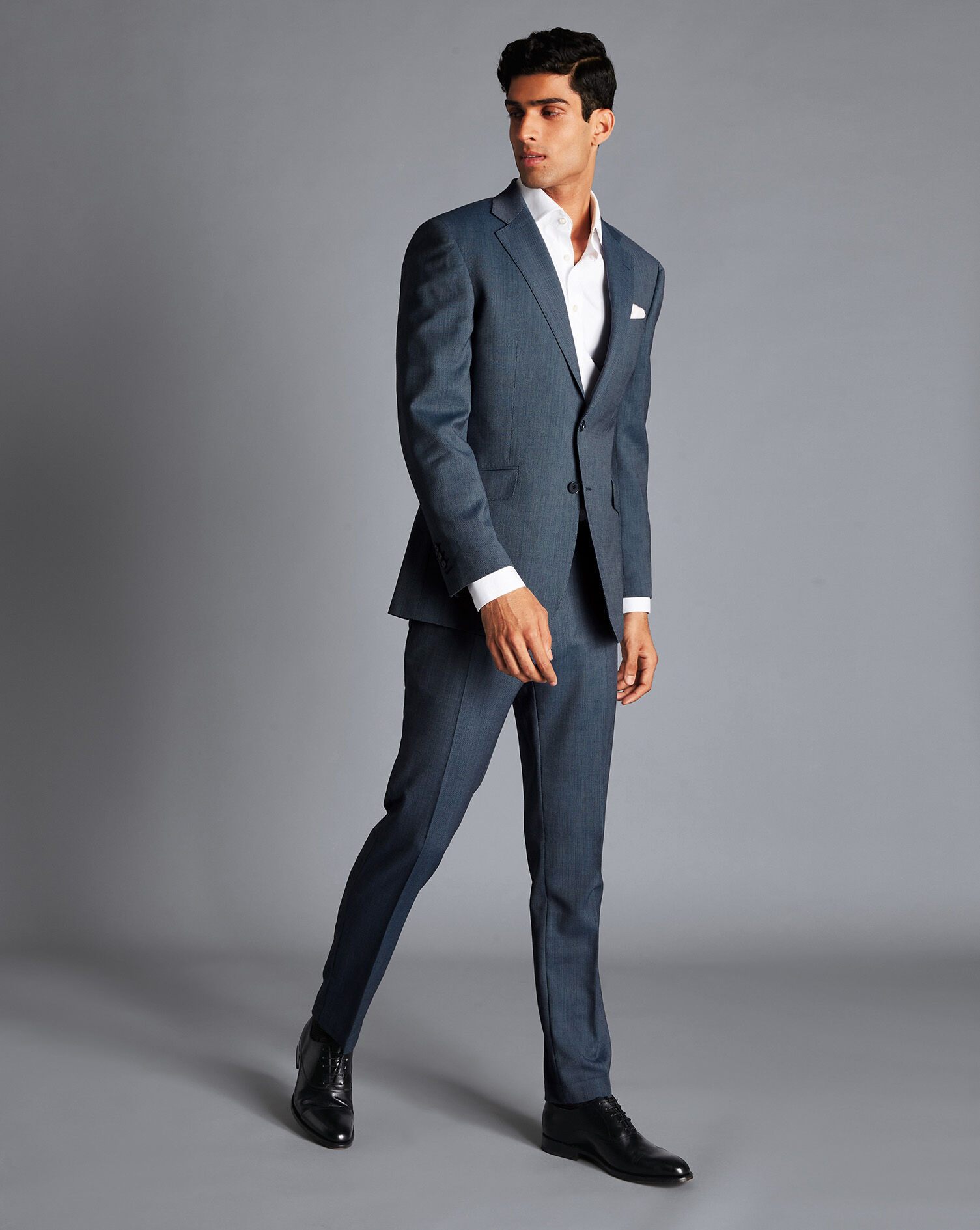 sky blue suit jacket