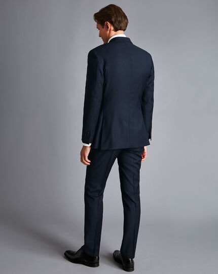 Twill Business Suit Jacket - Navy