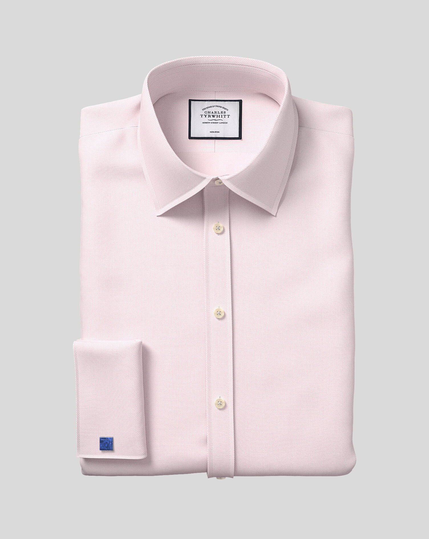 Non-Iron Micro Diamond Shirt - Pink 