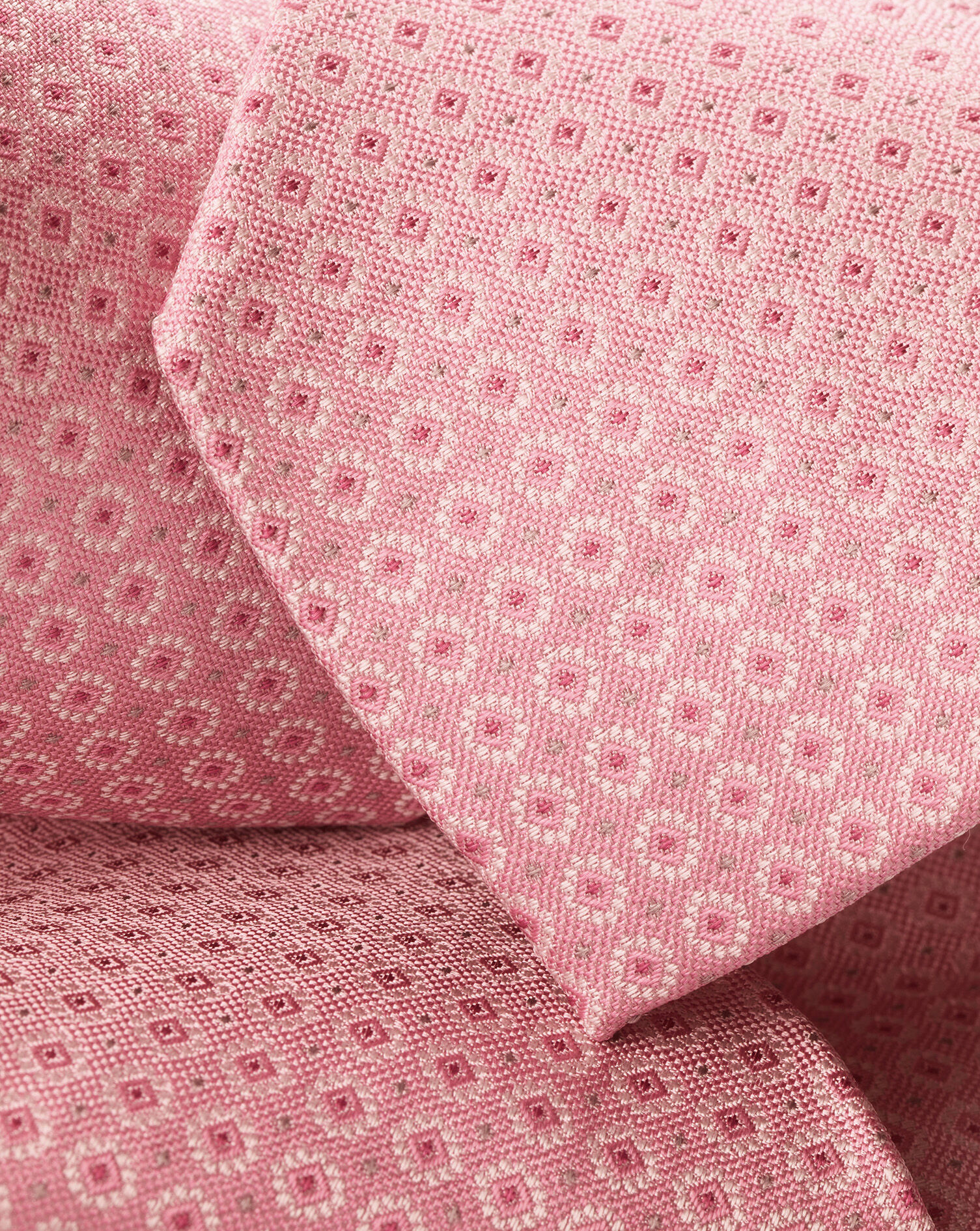 Cravate Brooks Brothers Soie Rose - Imprimé équestre Géométrique - Largeur 3,75 Pouces