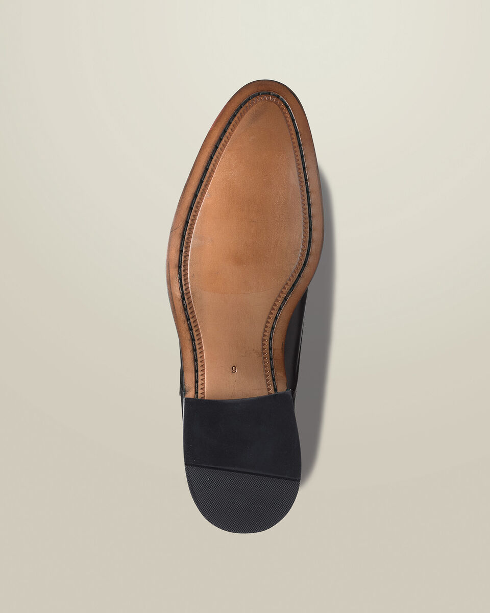 Leder Monk Schoenen Met Dubbele Gesp - Zwart