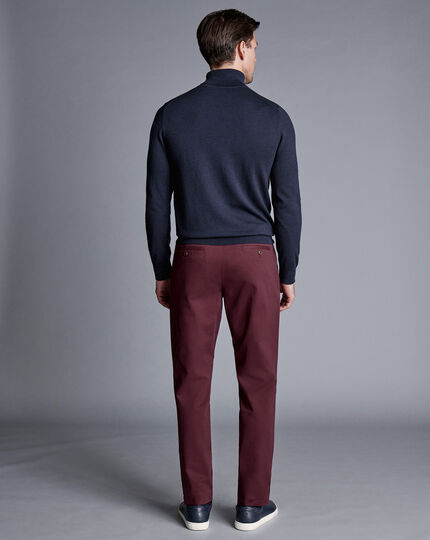 Ultimate Non-Iron Chinos - Wine Red
