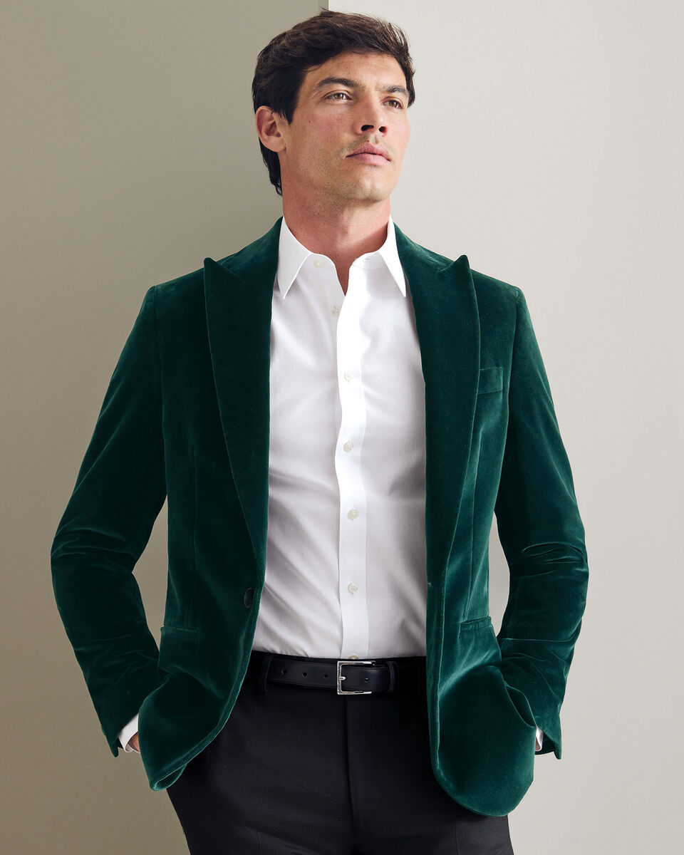 Velvet Italian Jacket - Green