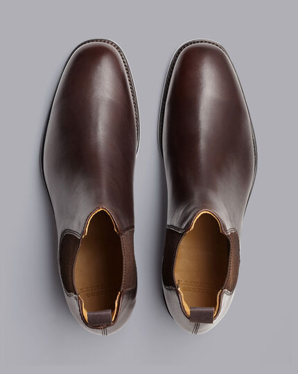 Leather Chelsea Boots - Dark Chocolate