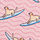 open page with product: Dog On Surfboard Motif Silk Tie - Pink