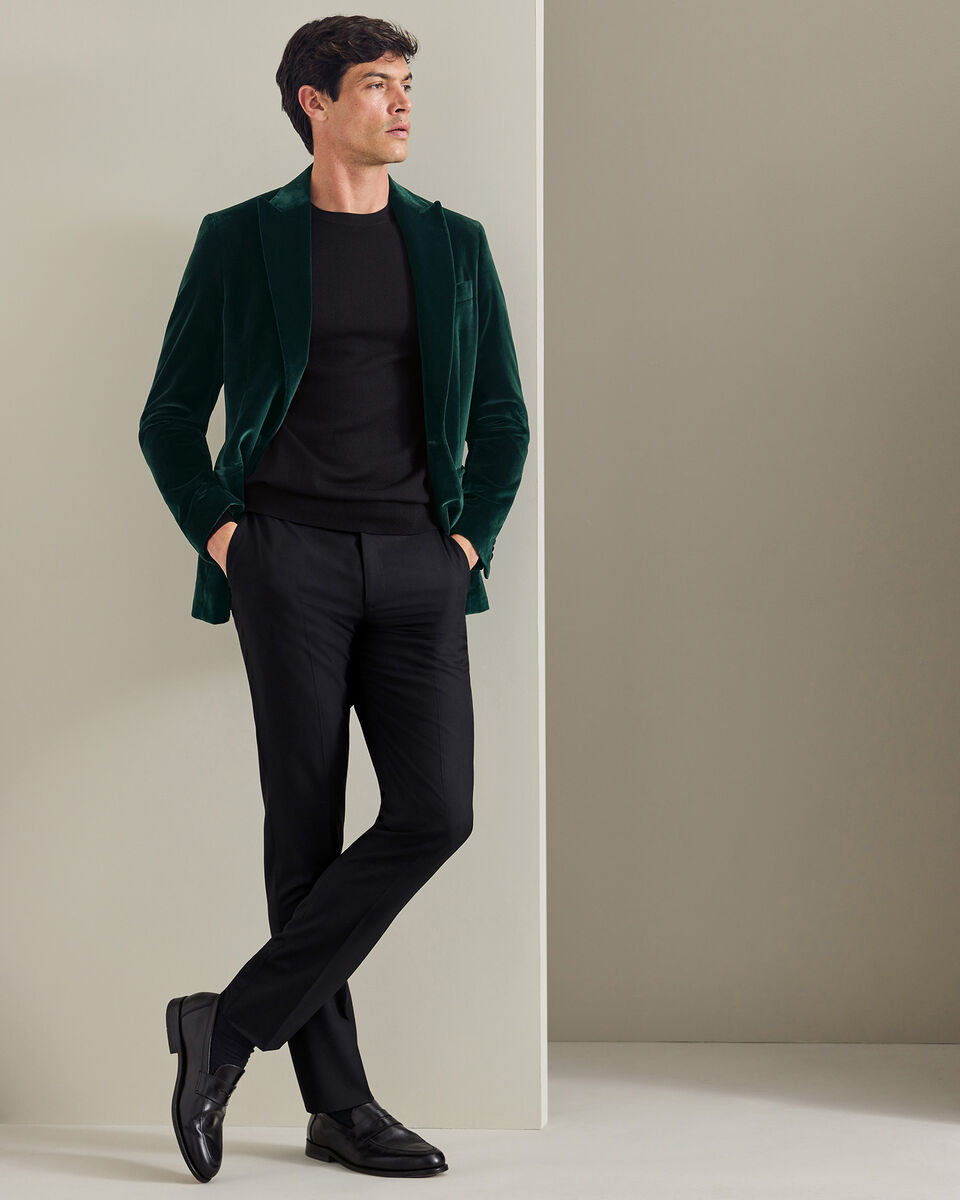 Velvet Italian Jacket - Green