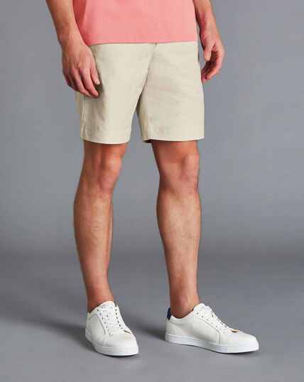Linen Cotton Shorts - Cream
