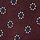 open page with product: Mini Flower Print Silk Tie - Wine Red