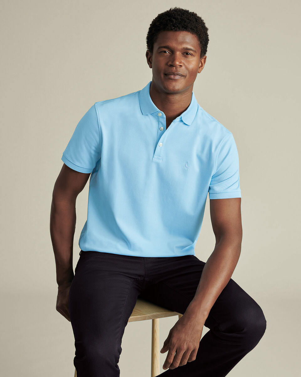 Pique Polo - Light Blue