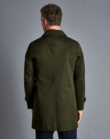 Cotton Classic Raincoat - Forest Green