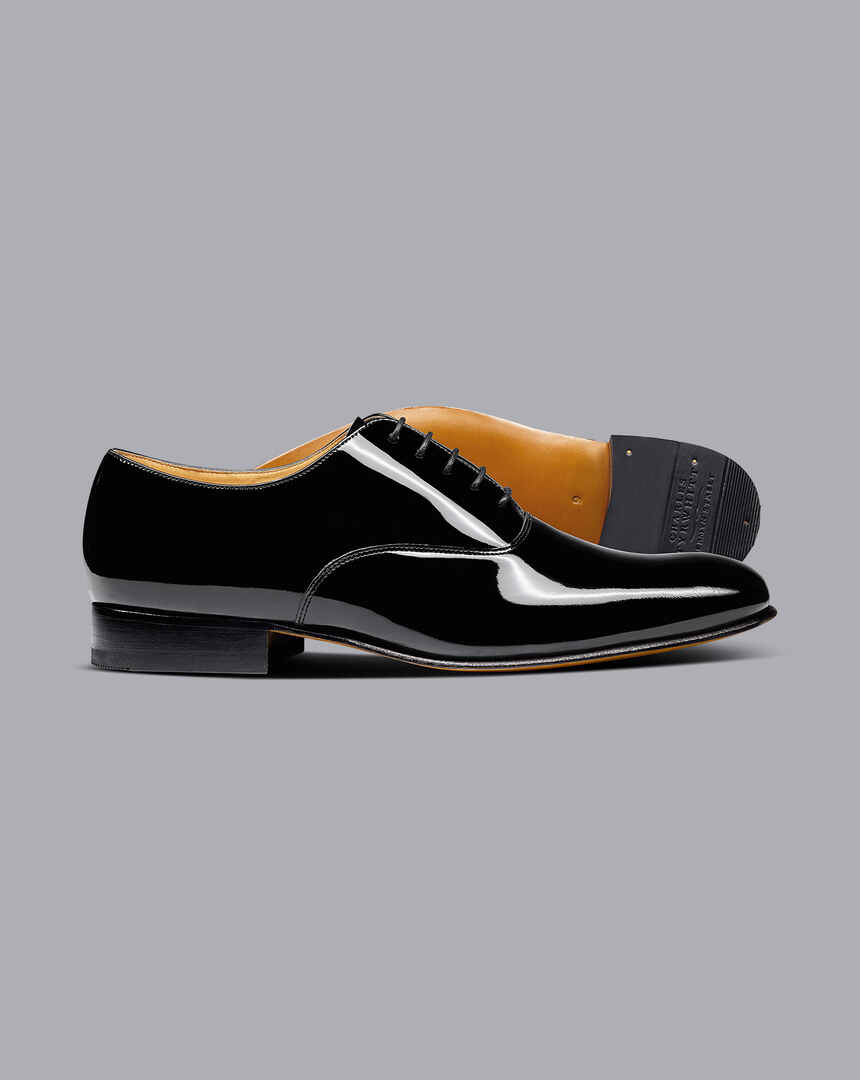 Patent Oxford Shoes - Black