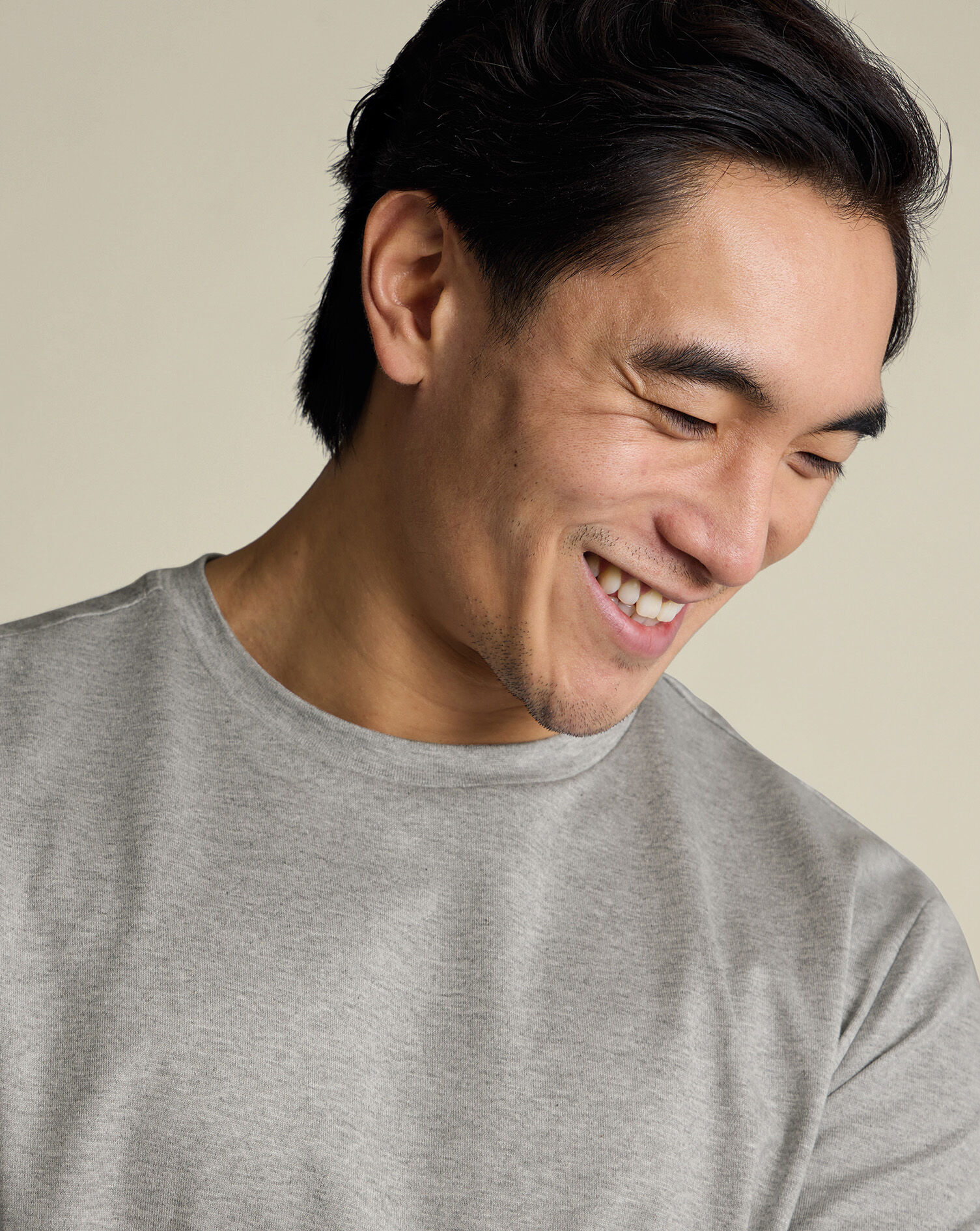 Cotton T-Shirt - Light Gray