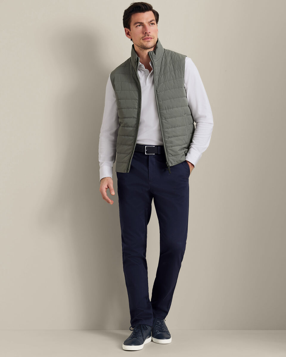 Lightweight Quilted Gilet - Sage Green