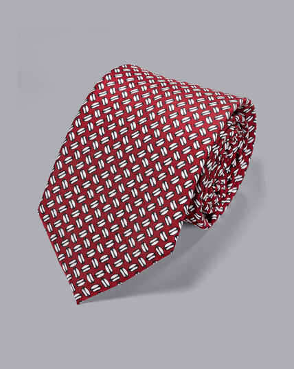 England Rugby Rugby Ball Tie - Burgundy