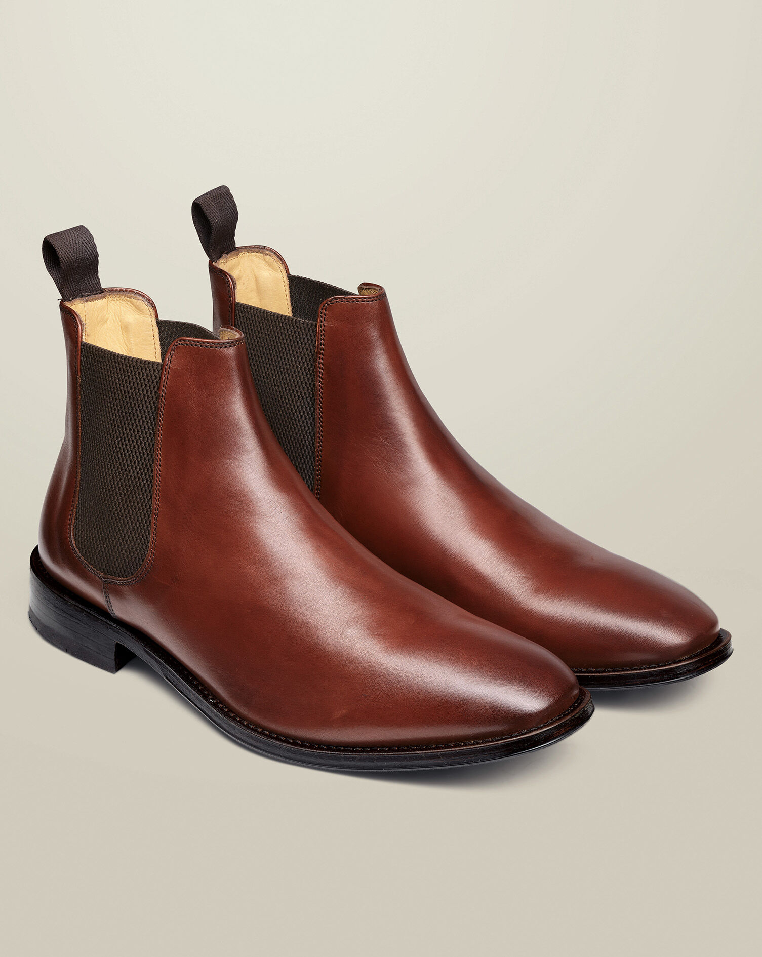 イギリス製 CHARLES TYWRITTE ビンテージ メンズブーツ 茶 10 28cm X852 Leather Chelsea Boots - Chestnut Brown | Charles Tyrwhitt US