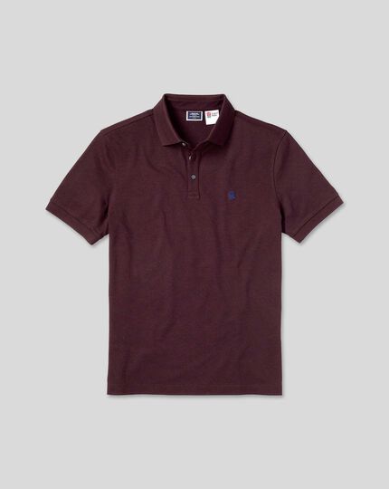 England Rugby Pique Polo - Wine