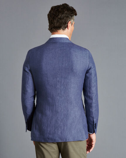 Italian Linen Jacket - Blue