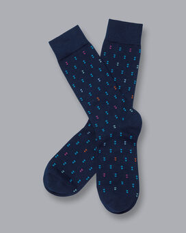 Socken mit Pfeil-Motiv - Marineblau