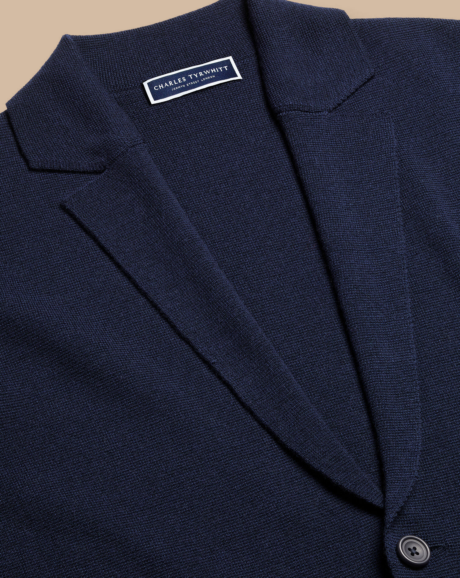 Men's Merino Blazer - Navy, XXXL by Charles Tyrwhitt