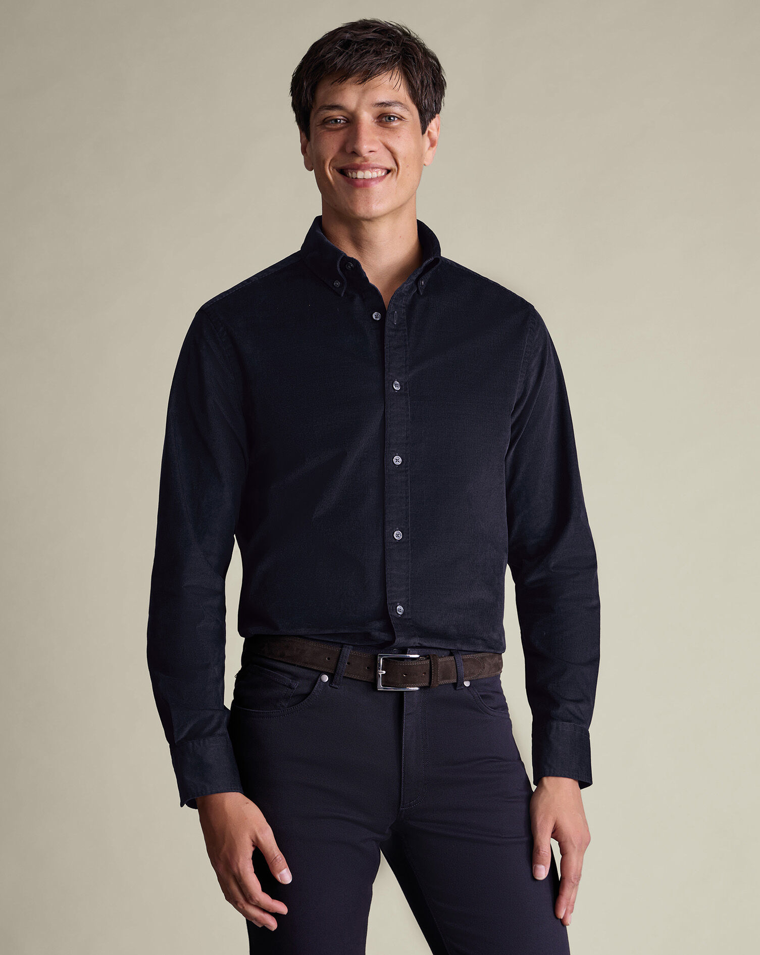 Corduroy Shirt - Navy