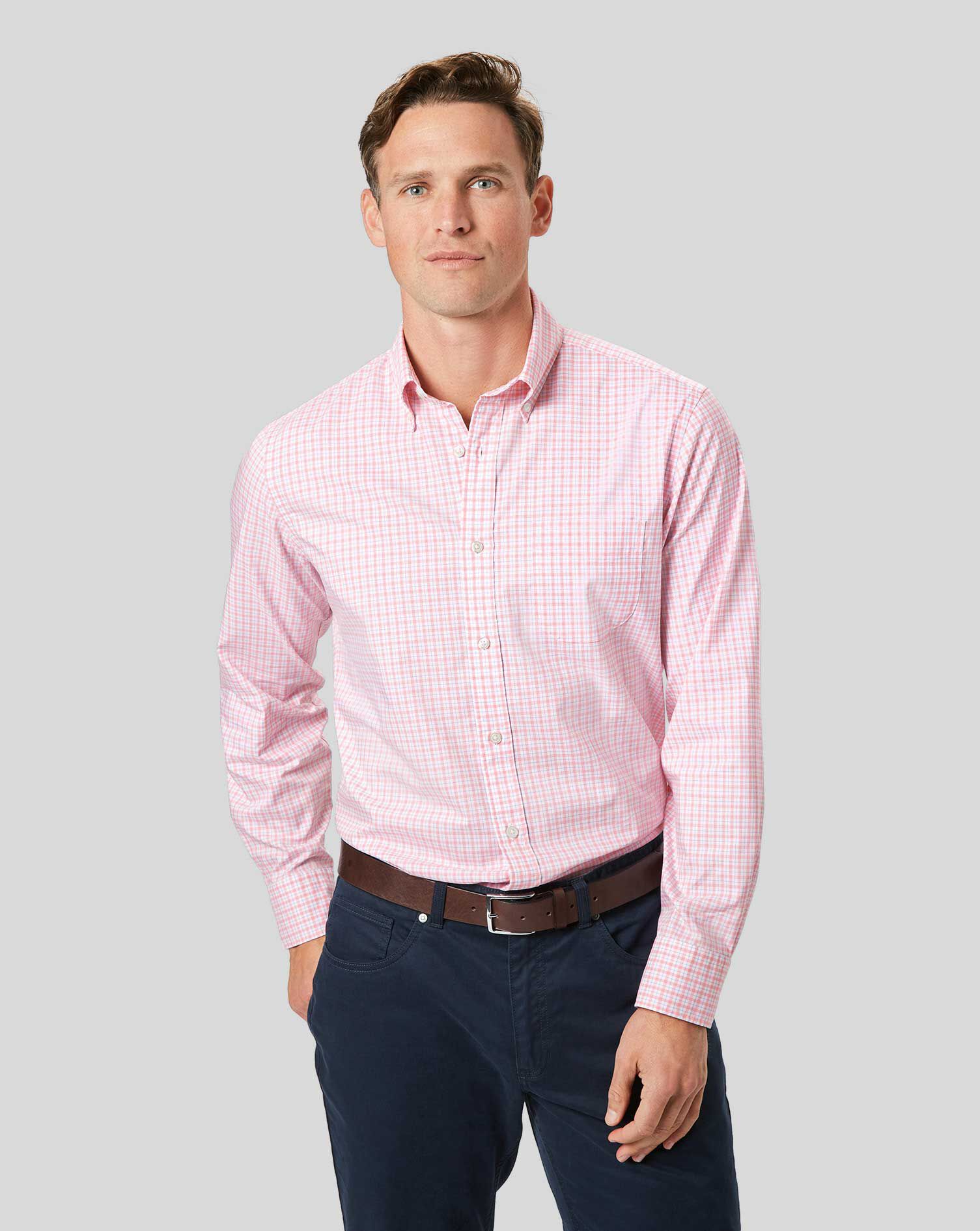 Button-Down Collar Non-Iron Stretch 