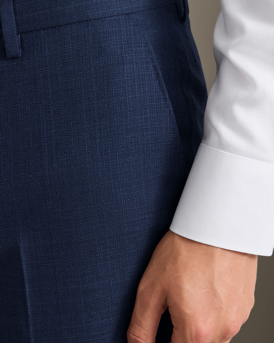 Italian Luxury Suit Trousers - Indigo