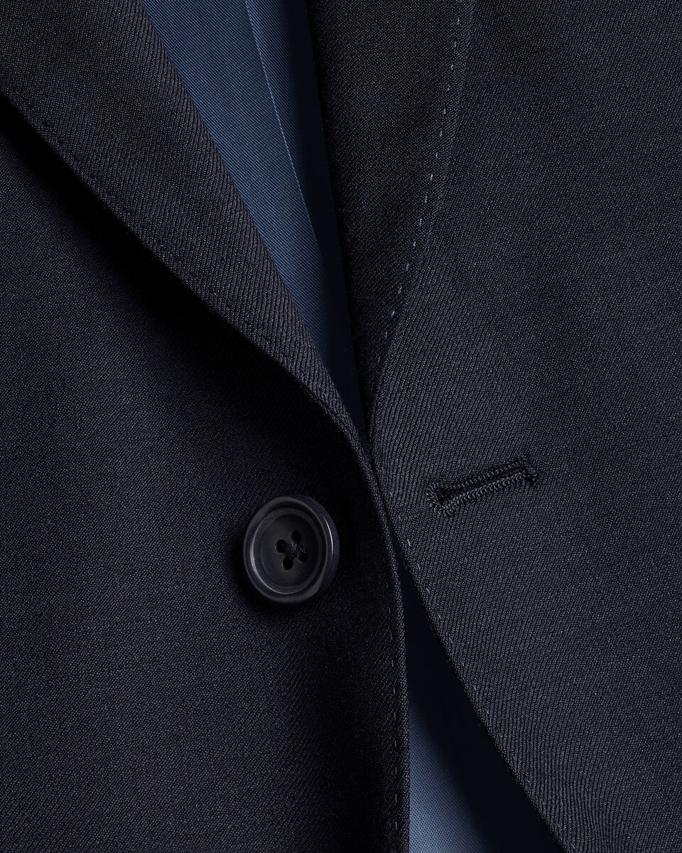 Natural Stretch Twill Suit - Navy