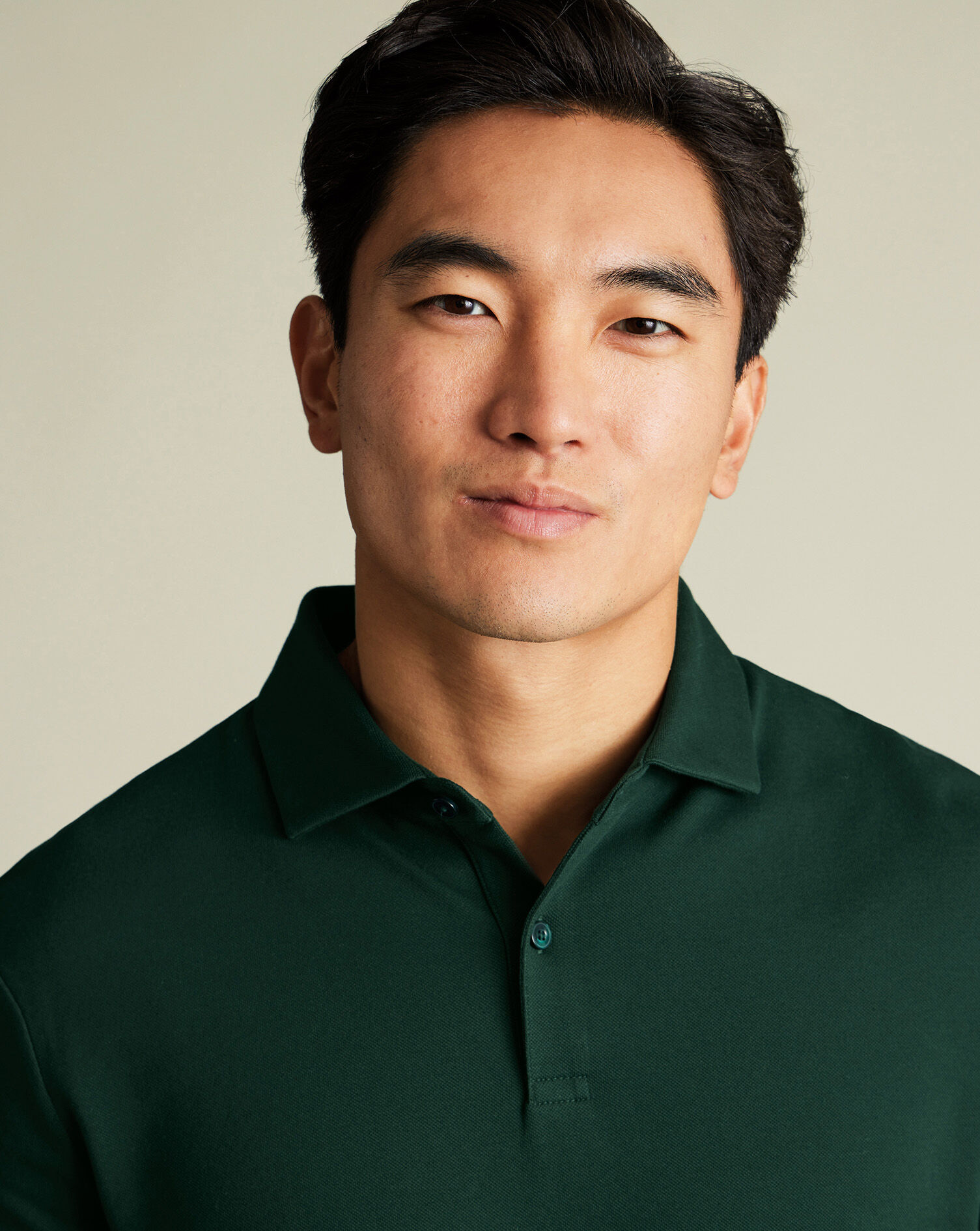 Smart Pique Polo - Dark Green