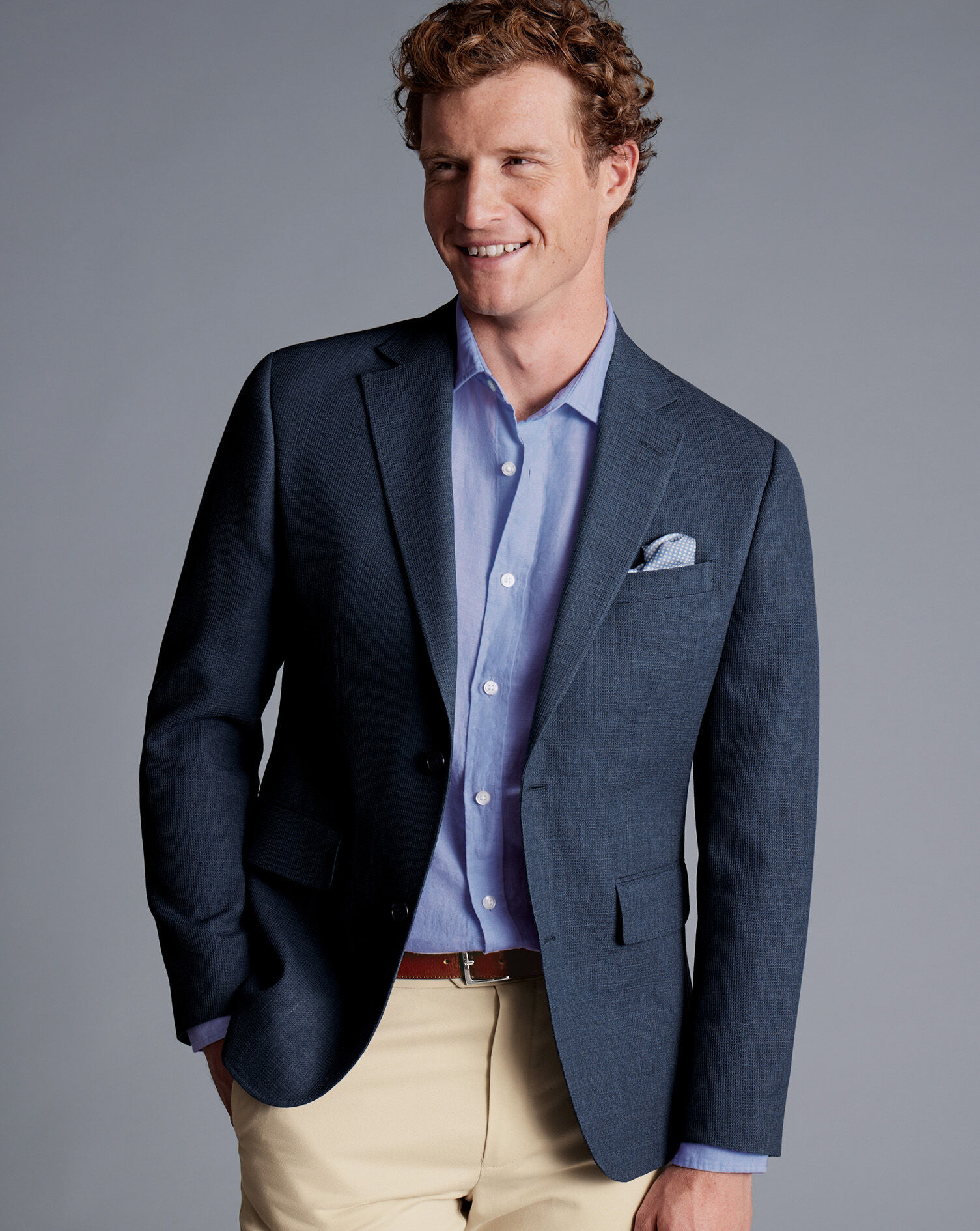 Blue Blazer with Grey Pants Summer Outfits For Men In Their 30s 446 ideas   outfits  Lookastic