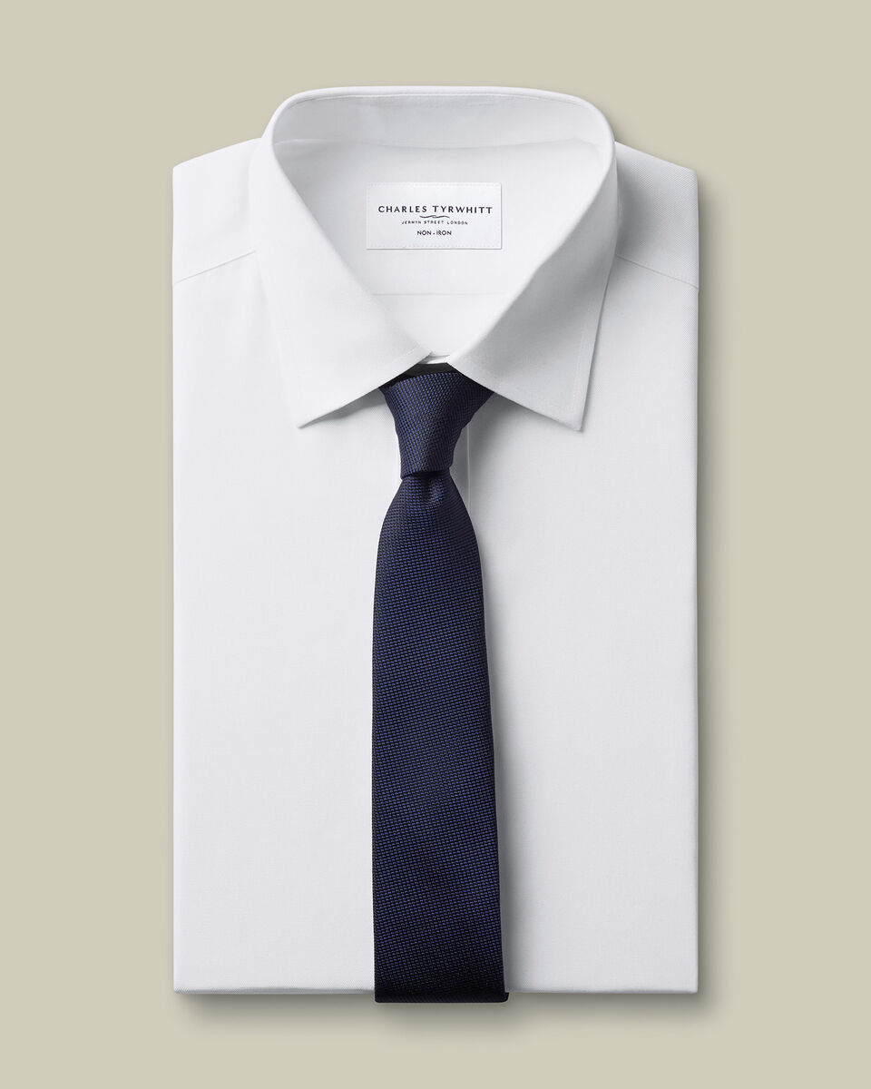 Non-Iron Twill Shirt - White
