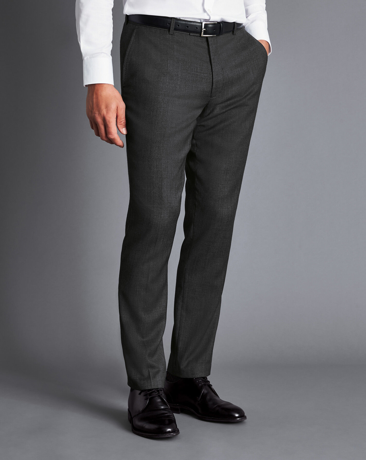 Dark Grey Slim Fit Suit Trousers  New Look