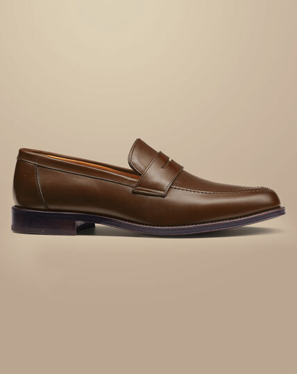 Penny Loafers - Dark Tan