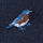 open page with product: Cotton Bird Socks - French Blue