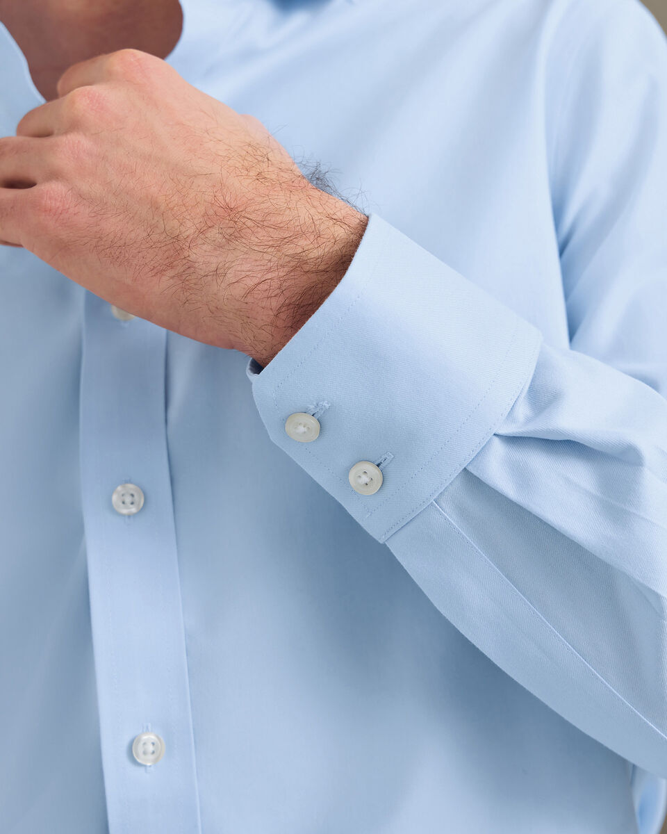 Non-Iron Twill Shirt - Sky Blue