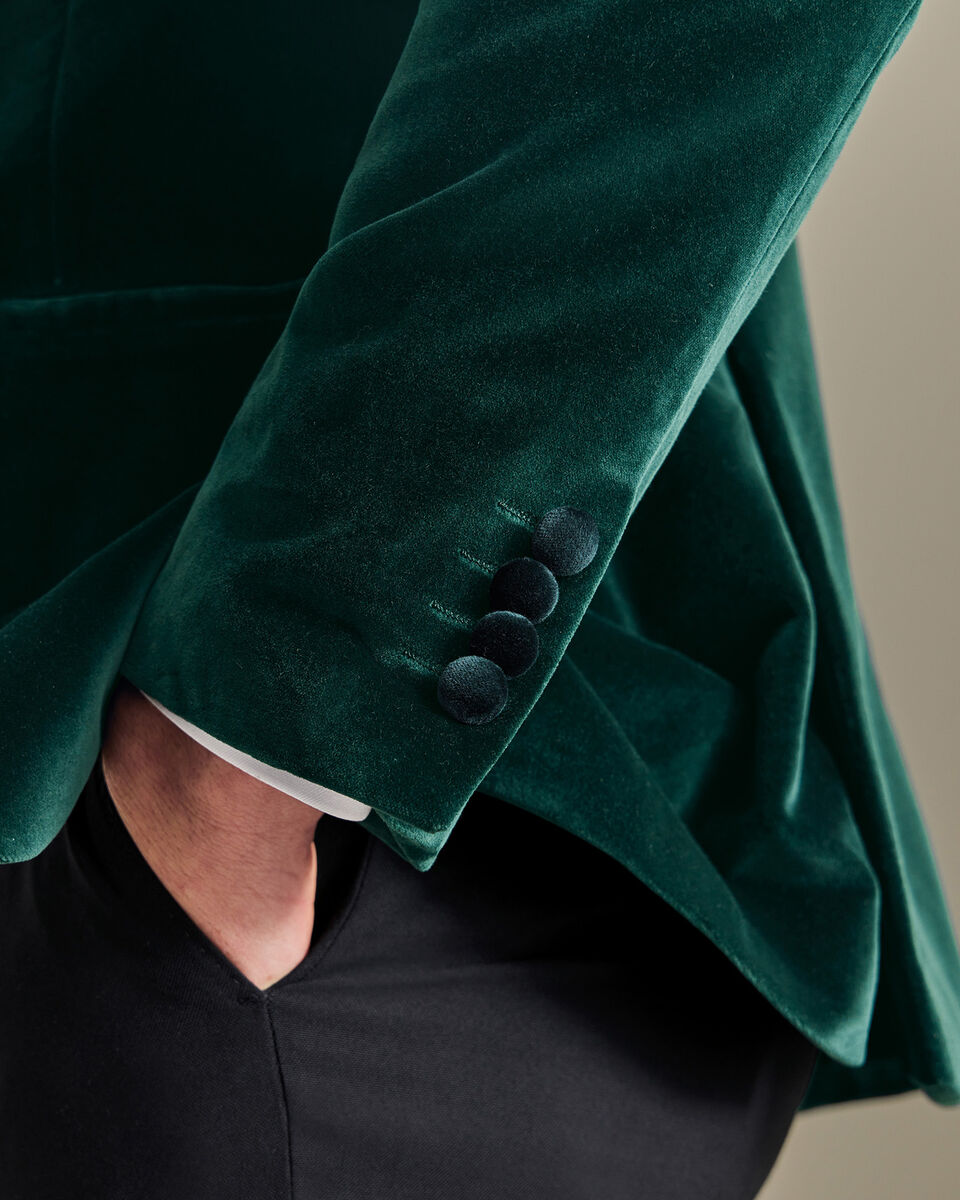 Velvet Italian Jacket - Green