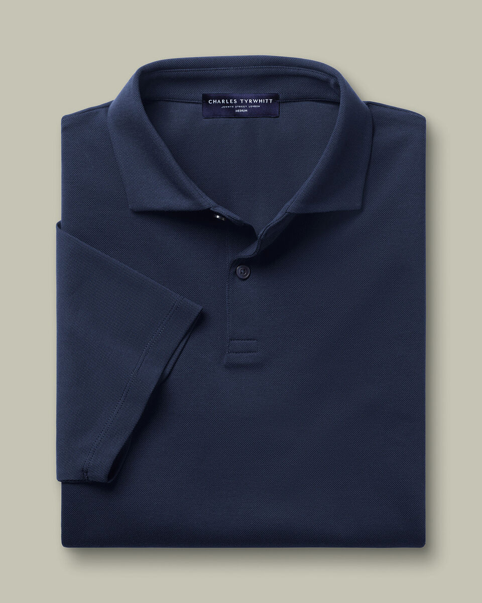 Smart Pique Polo - Navy