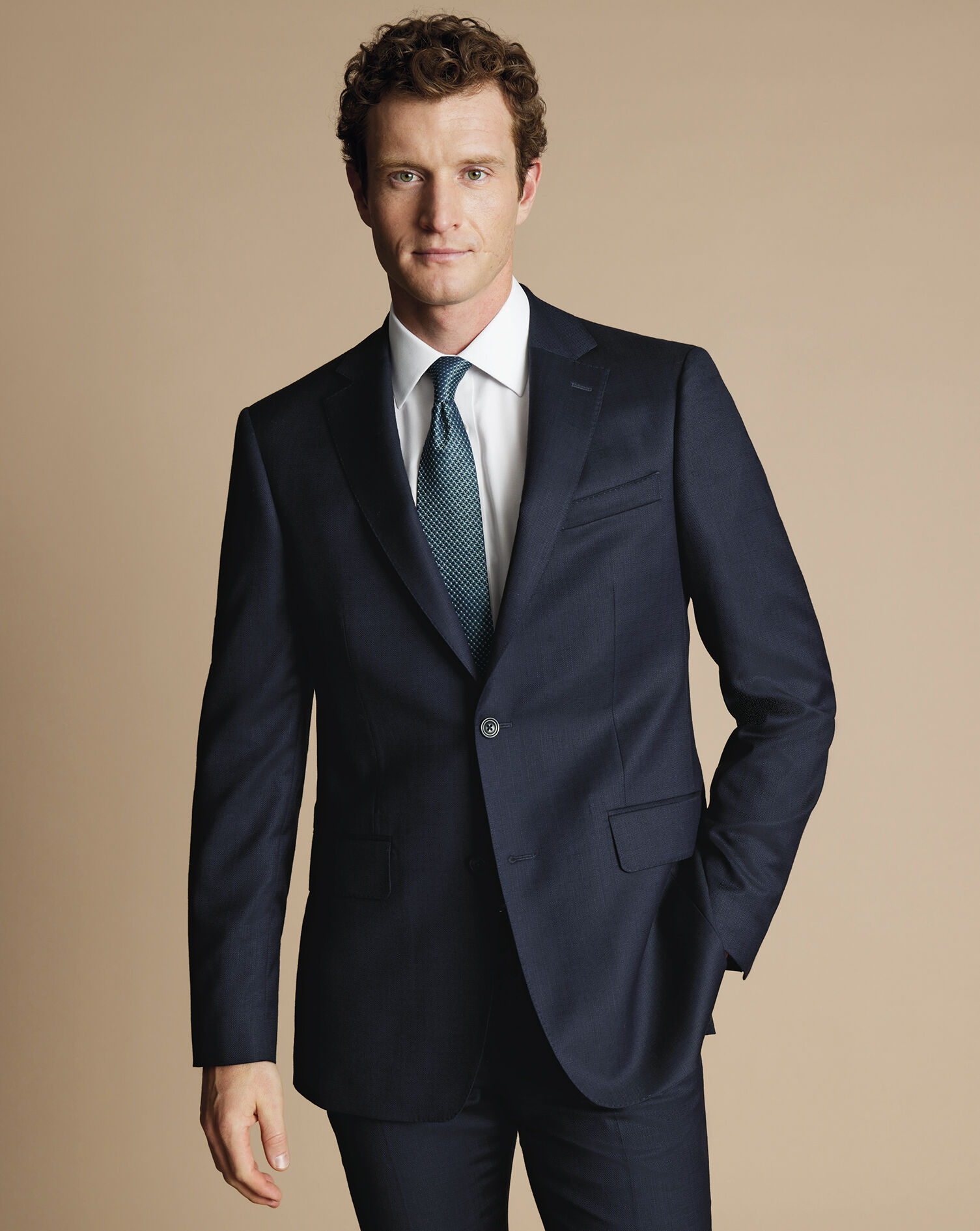 Italian Luxury Suit Jacket - Dark Navy 