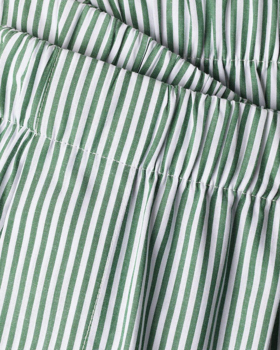 Woven Stripe Boxers - Green & White