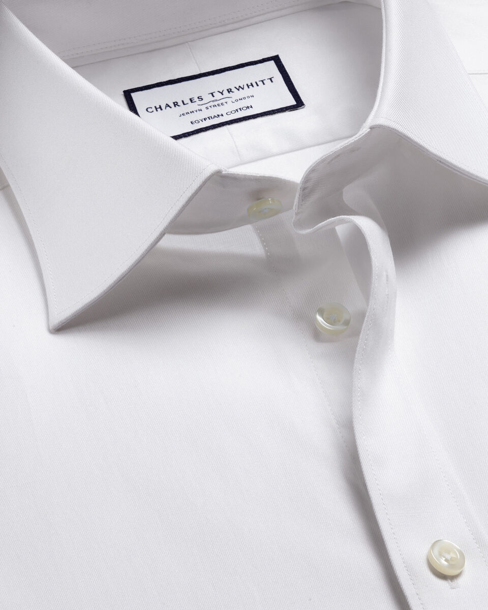 Luxury Twill Shirt - White&nbsp;